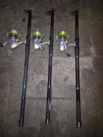 Cannes de 390 cm neuves avec nouveaux moulinets, Enlèvement ou Envoi