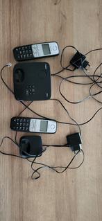 Téléphone fixe (2 téléphones et accessoires), Télécoms, Téléphones fixes | Combinés & sans fil, Enlèvement