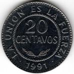 Bolivië : 20 Centavos 1991  KM#203  Ref 15031, Ophalen of Verzenden, Zuid-Amerika, Losse munt