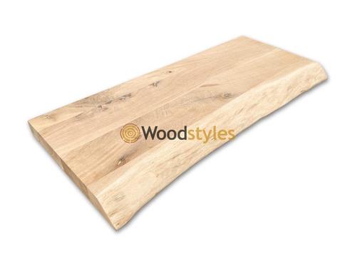 Massief eiken wandplank - Boom & Recht - 40 mm - Op voorraad, Huis en Inrichting, Woonaccessoires | Wandplanken en Boekenplanken