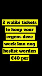 2 walbi tickets, Tickets en Kaartjes