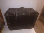 Prachtige vintage reiskoffer in hout en leder, Antiek en Kunst, Ophalen