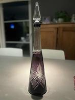 Val Saint Lambert karaf met amethist geslepen, Ophalen of Verzenden