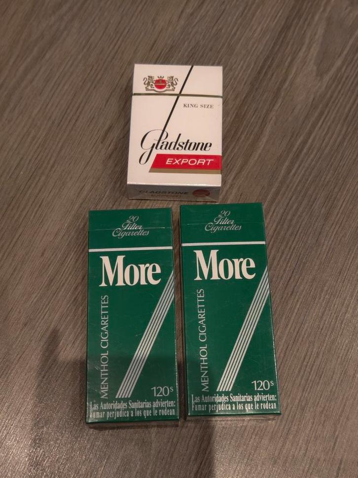 Lot de 3 anciens paquets de cigarettes, Verzamelen, Rookartikelen, Aanstekers en Luciferdoosjes