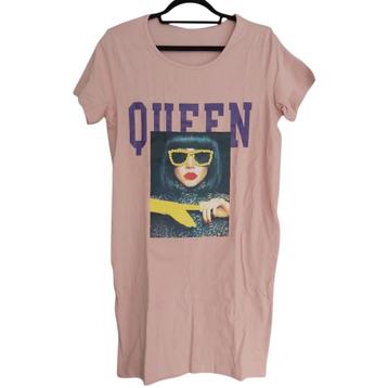 Shirt jurk Queen roze M beschikbaar voor biedingen