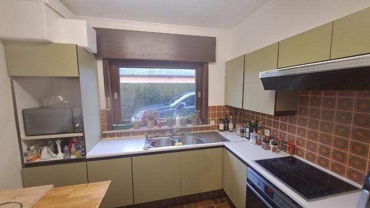 Keukenelementen, Huis en Inrichting, Keuken | Keukenelementen, Gebruikt, 200 cm of meer, 200 cm of meer, 50 tot 75 cm, Groen, Ophalen