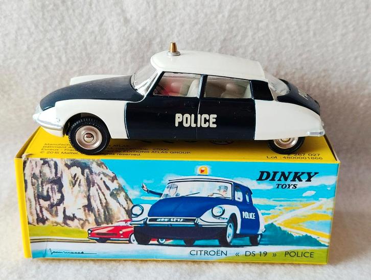 Dinky Atlas _ Citroën DS19 „Politie” _ ref. 501, Hobby en Vrije tijd, Modelauto's | 1:43, Zo goed als nieuw, Auto, Dinky Toys