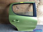 PEUGEOT 207 Groen KAR Rechts rechter achter deur portier, Auto-onderdelen, Gebruikt, Achter, Peugeot, Deur
