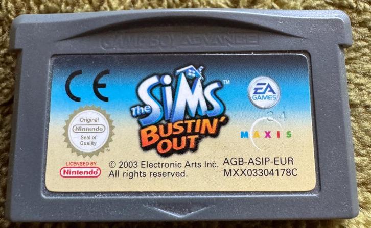 The Sims Bustin' Out [GameBoy Advance], Games en Spelcomputers, Games | Nintendo Game Boy, Gebruikt, Simulatie, 1 speler, Vanaf 7 jaar
