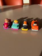 4 fisherprice little people autootjes wheelies als nieuw, Ophalen of Verzenden, Zo goed als nieuw, Auto, Met wieltjes