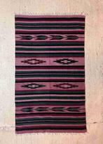 Grand foulard geweven kleed Sahara paars groen zwart 207/123, Maison & Meubles, Comme neuf, Enlèvement ou Envoi
