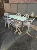 Tuinset 1 tuintafel + 6 tuinstoelen voor 80 euro Gebruikt, Ophalen, Gebruikt, Tuinset