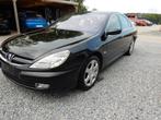 Peugeot 607 2.0D full option (bj 2004), Auto's, Peugeot, Gebruikt, Zwart, Leder, Bedrijf