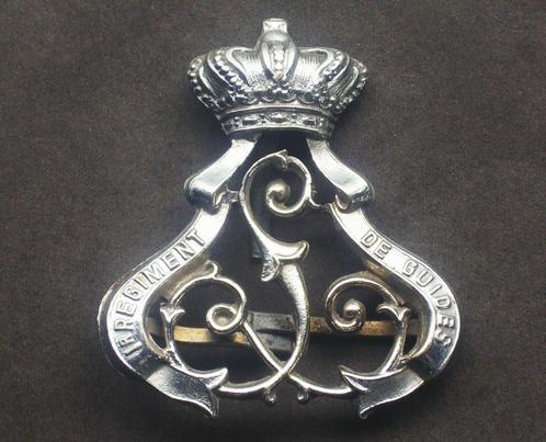 Insigne de béret (à larges agrafes) 1er régiment de Guides, Collections, Objets militaires | Général, Armée de terre, Envoi