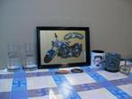 Harley Davidson Motor Moto - Spiegel Glas Asbak Mok Vintage, Ophalen of Verzenden, Zo goed als nieuw, Motoren