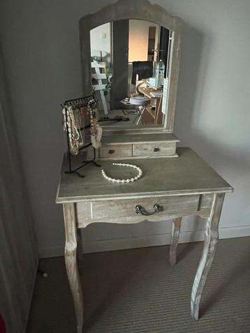 Kaptafel/ make up tafel/ commode, Ophalen, 100 tot 150 cm, 50 tot 100 cm, Hout
