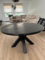 Te koop aangeboden: Stijlvolle ronde eettafel – zwart, Ophalen, Overige materialen, Rond, Zo goed als nieuw