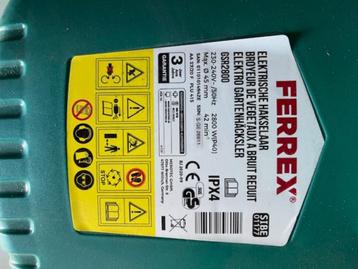 Ferrex Elektrische tuinhakselaar, 2800 W.  beschikbaar voor biedingen