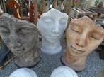 XXL stenen gezicht met antieke patina... HOOGTE: 1 m 18 cm!, Ophalen, Nieuw, Steen, Overige typen