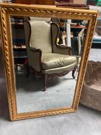 Grote spiegel met goudkleurige lijst 103 x 72 cm, Antiquités & Art, Antiquités | Miroirs, Rectangulaire, 50 à 100 cm, 100 à 150 cm