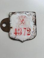 Fietsplaat 1898 Oost Vlaanderen plaque velo taksplaat, Ophalen of Verzenden