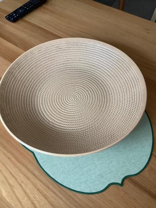 Boch keralux, grote vintage schaal, keramiek,diameter 35 cm, Antiek en Kunst, Antiek | Servies los, Ophalen of Verzenden