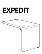 Bureau Expedit voor Kallax kast ikea, Huis en Inrichting, Bureaus, Ophalen, Zo goed als nieuw
