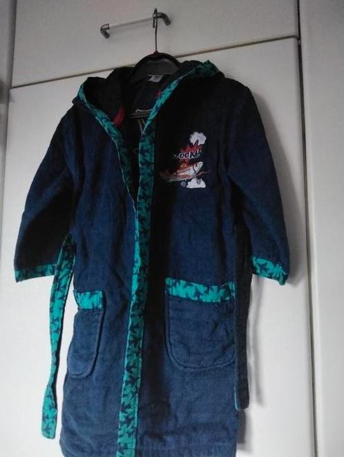 Katoenen badjas met capuchon voor kinderen Dusty /T.92 - Dis, Kinderen en Baby's, Kinderkleding | Maat 92, Gebruikt, Jongen of Meisje