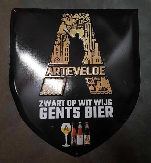 ARTEVELDE "GENTS BIER", Verzamelen, Biermerken, Zo goed als nieuw, Reclamebord, Plaat of Schild, Ophalen of Verzenden