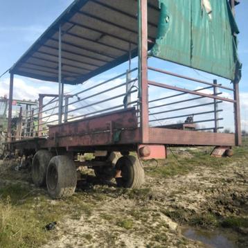 Tandem oogstwagen voor kolen 11palletten 6meterband