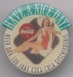 Coca Cola speldje pin have a nice day Coca-Cola pin-up girl, Ophalen of Verzenden, Nieuw