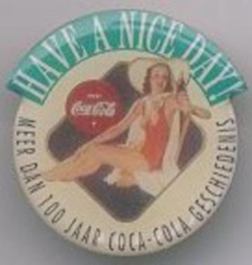 Coca Cola speldje pin have a nice day Coca-Cola pin-up girl beschikbaar voor biedingen