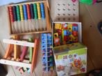 LOT jeux en bois bébé circuit voiture boulier blocs Haba 15e, Ophalen, Zo goed als nieuw