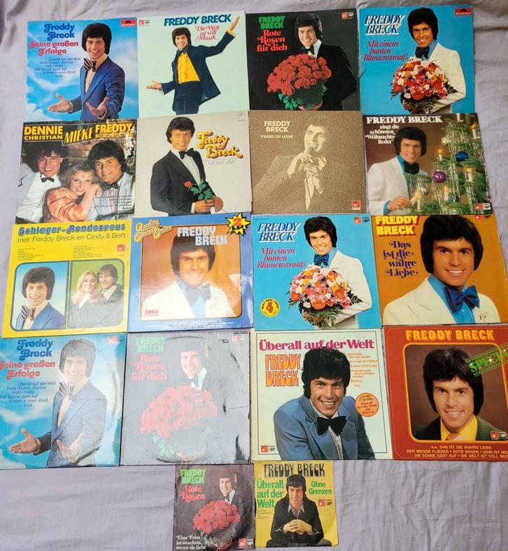 LP's Freddy Breck 15LP's,1dubbel LP en 2 singles, Cd's en Dvd's, Vinyl | Verzamelalbums, Zo goed als nieuw, Ophalen of Verzenden
