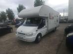Ford Europeo NG6 Transit 2.4 TDCI 2003 124000km 6 slaap, Auto's, Gebruikt, Wit, Bedrijf, Metaalkleur