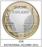 5 euros Finlande 2012 CATHÉDRALE D'HELSINKI, 5 euros, Finlande, Enlèvement ou Envoi