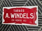 Karton reclame  Tabacs Windels  -  Mechelen, Verzenden, Zo goed als nieuw, Reclamebord