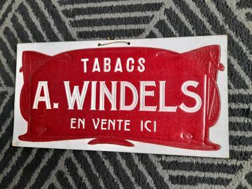 Karton reclame  Tabacs Windels  -  Mechelen beschikbaar voor biedingen