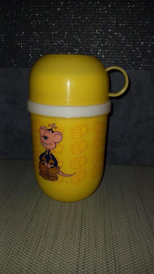 Wizzy & Woppy thermos, Verzamelen, Film en Tv, Gebruikt, Tv, Gebruiksvoorwerp, Ophalen of Verzenden