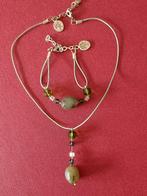 Halsketting dames + armbandje. Verstelbaar. Merk: Dédée., Handtassen en Accessoires, Kettingen, Overige materialen, Overige kleuren