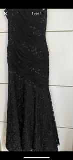 Avondjurk kleur zwart maat 36/38, Kleding | Dames, Ophalen, Zo goed als nieuw, Maat 36 (S), Zwart
