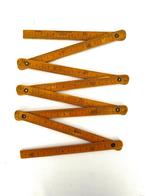 oude antieke houten plooimeter in cm en inch, Antiquités & Art, Enlèvement ou Envoi