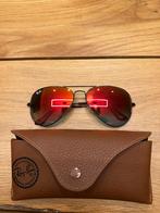 Ray-ban aviator zonnebril  oranje glas met zwart frame, Ophalen, Zonnebril, Zwart, Zo goed als nieuw