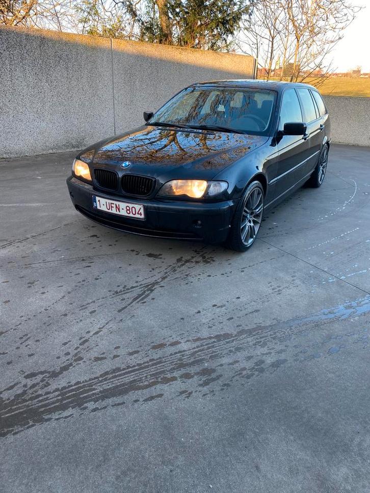 Bmw E46 320d, Autos, BMW, Particulier, Série 3, Diesel, Euro 4, Break, 5 portes, Boîte manuelle, Noir, Enlèvement