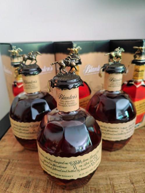 Blanton's Original Single Barrel, Set 3 Flessen 46.5% 3x70cl, Verzamelen, Wijnen, Nieuw, Overige typen, Overige gebieden, Vol