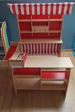 Speelgoedwinkel hout met kleurrijke kassa, Ophalen, Zo goed als nieuw, Hout