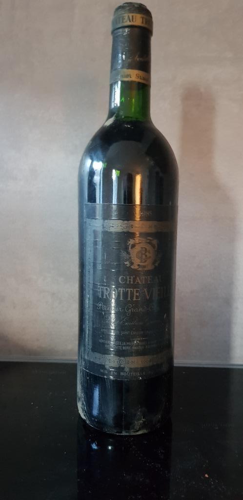 CHATEAU TROTTE VIEILLE 1985, Collections, Vins, Utilisé, Vin rouge, France, Enlèvement ou Envoi