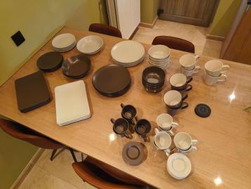 Servies Ikea, bruin en beige - borden, tassen & kommen beschikbaar voor biedingen