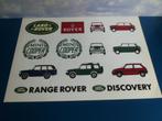 13x Anciens Autocollants Land Range Rover Mini Cooper Neufs, Collections, Enlèvement ou Envoi, Voitures, Neuf
