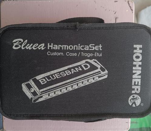 Hohner harmonicaset, Muziek en Instrumenten, Blaasinstrumenten | Mondharmonica's, Gebruikt, Diatonisch, Overige typen, Met koffer of doosje